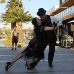 Actuación de tango en puerto venecia