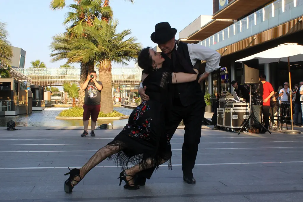 Actuación de tango en puerto venecia